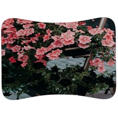 Pink Peony  Flower Velour Seat Head Rest Cushion