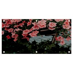 Pink Peony  Flower Banner and Sign 4  x 2 