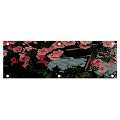 Pink Peony  Flower Banner and Sign 6  x 2 