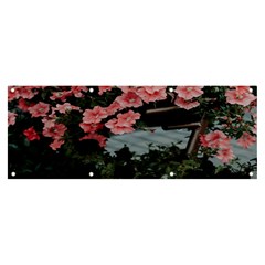 Pink Peony  Flower Banner and Sign 8  x 3 