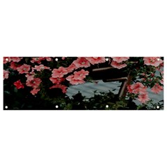 Pink Peony  Flower Banner and Sign 9  x 3 