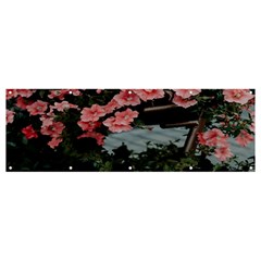 Pink Peony  Flower Banner and Sign 12  x 4 