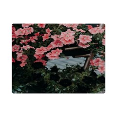 Pink Peony  Flower Premium Plush Fleece Blanket (Mini)