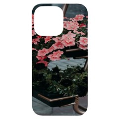 Pink Peony  Flower Iphone 14 Pro Max Black Uv Print Case by artworkshop