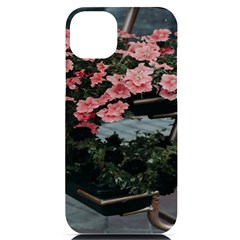 Pink Peony  Flower Iphone 14 Plus Black Uv Print Case