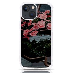 Pink Peony  Flower iPhone 13 mini TPU UV Print Case