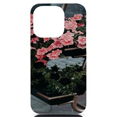 Pink Peony  Flower Iphone 14 Pro Black Uv Print Case