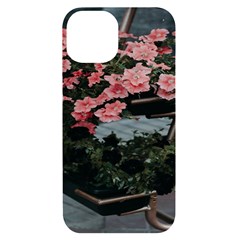 Pink Peony  Flower Iphone 14 Black Uv Print Case by artworkshop