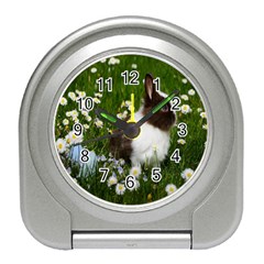 Rabbit Travel Alarm Clock by artworkshop