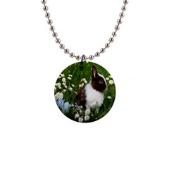 Rabbit 1  Button Necklace by artworkshop