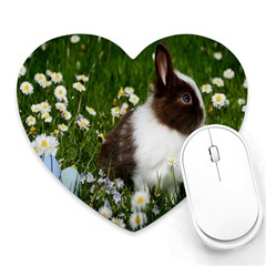 Rabbit Heart Mousepad by artworkshop