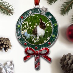 Rabbit Metal X mas Lollipop With Crystal Ornament by artworkshop