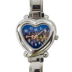 Seaside River Heart Italian Charm Watch by artworkshop