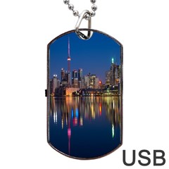 Seaside River Dog Tag Usb Flash (two Sides) by artworkshop