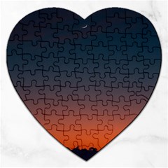 Sky Gradient Jigsaw Puzzle (heart) by artworkshop