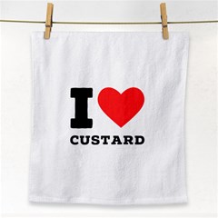 I Love Custard Face Towel by ilovewhateva