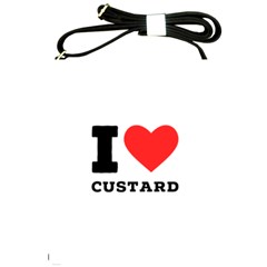 I Love Custard Shoulder Sling Bag by ilovewhateva