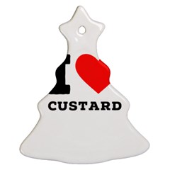 I Love Custard Christmas Tree Ornament (two Sides)