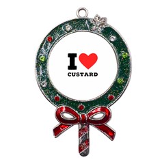 I Love Custard Metal X mas Lollipop With Crystal Ornament by ilovewhateva