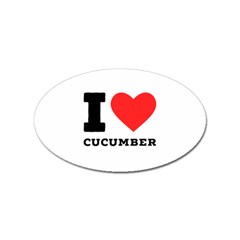 I Love Cucumber Sticker Oval (100 Pack) by ilovewhateva