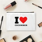 I love cucumber Cosmetic Bag (Medium) Back