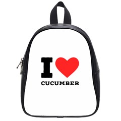 I Love Cucumber School Bag (small) by ilovewhateva