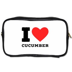 I Love Cucumber Toiletries Bag (two Sides) by ilovewhateva