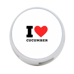 I Love Cucumber 4-port Usb Hub (one Side) by ilovewhateva