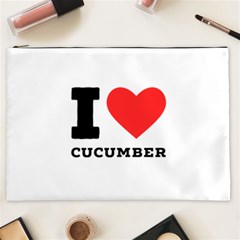 I Love Cucumber Cosmetic Bag (xxl) by ilovewhateva