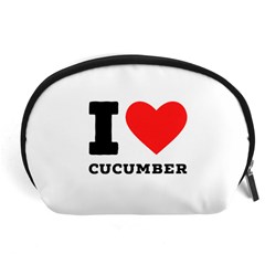 I Love Cucumber Accessory Pouch (large) by ilovewhateva