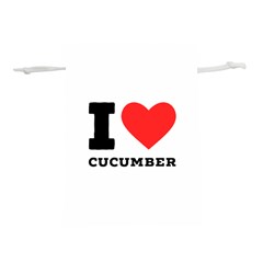 I Love Cucumber Lightweight Drawstring Pouch (m) by ilovewhateva