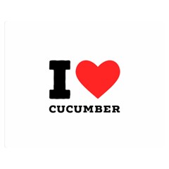 I Love Cucumber Premium Plush Fleece Blanket (medium) by ilovewhateva