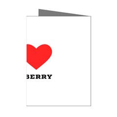 I Love Cranberry Mini Greeting Cards (pkg Of 8) by ilovewhateva