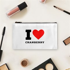 I Love Cranberry Cosmetic Bag (small) by ilovewhateva