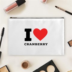 I Love Cranberry Cosmetic Bag (large) by ilovewhateva