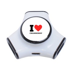 I Love Cranberry 3-port Usb Hub by ilovewhateva