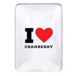 I love cranberry Rectangular Glass Fridge Magnet (4 pack) Front