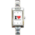 I love cinnamon  Rectangle Italian Charm Watch Front