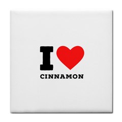 I Love Cinnamon  Tile Coaster by ilovewhateva