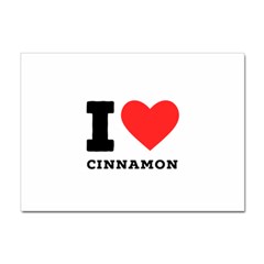 I Love Cinnamon  Sticker A4 (100 Pack)