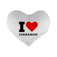 I Love Cinnamon  Standard 16  Premium Heart Shape Cushions by ilovewhateva