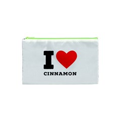 I Love Cinnamon  Cosmetic Bag (xs) by ilovewhateva