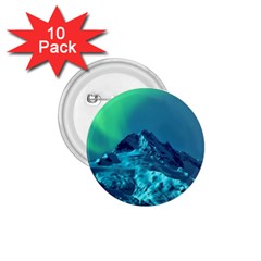 Aurora Borealis Sky Winter Snow Mountains Night 1 75  Buttons (10 Pack) by B30l