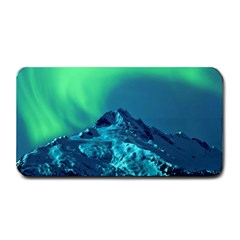 Aurora Borealis Sky Winter Snow Mountains Night Medium Bar Mat