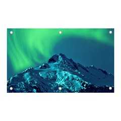 Aurora Borealis Sky Winter Snow Mountains Night Banner And Sign 5  X 3 