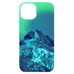 Aurora Borealis Sky Winter Snow Mountains Night Iphone 14 Black Uv Print Case