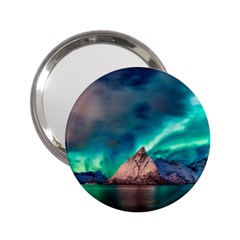 Amazing Aurora Borealis Colors 2 25  Handbag Mirrors