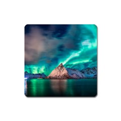 Amazing Aurora Borealis Colors Square Magnet by B30l