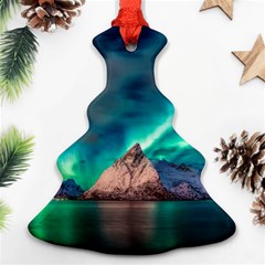 Amazing Aurora Borealis Colors Christmas Tree Ornament (two Sides)