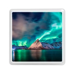 Amazing Aurora Borealis Colors Memory Card Reader (square) by B30l